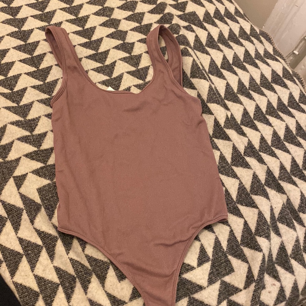 Babaton bodysuit taupe size small